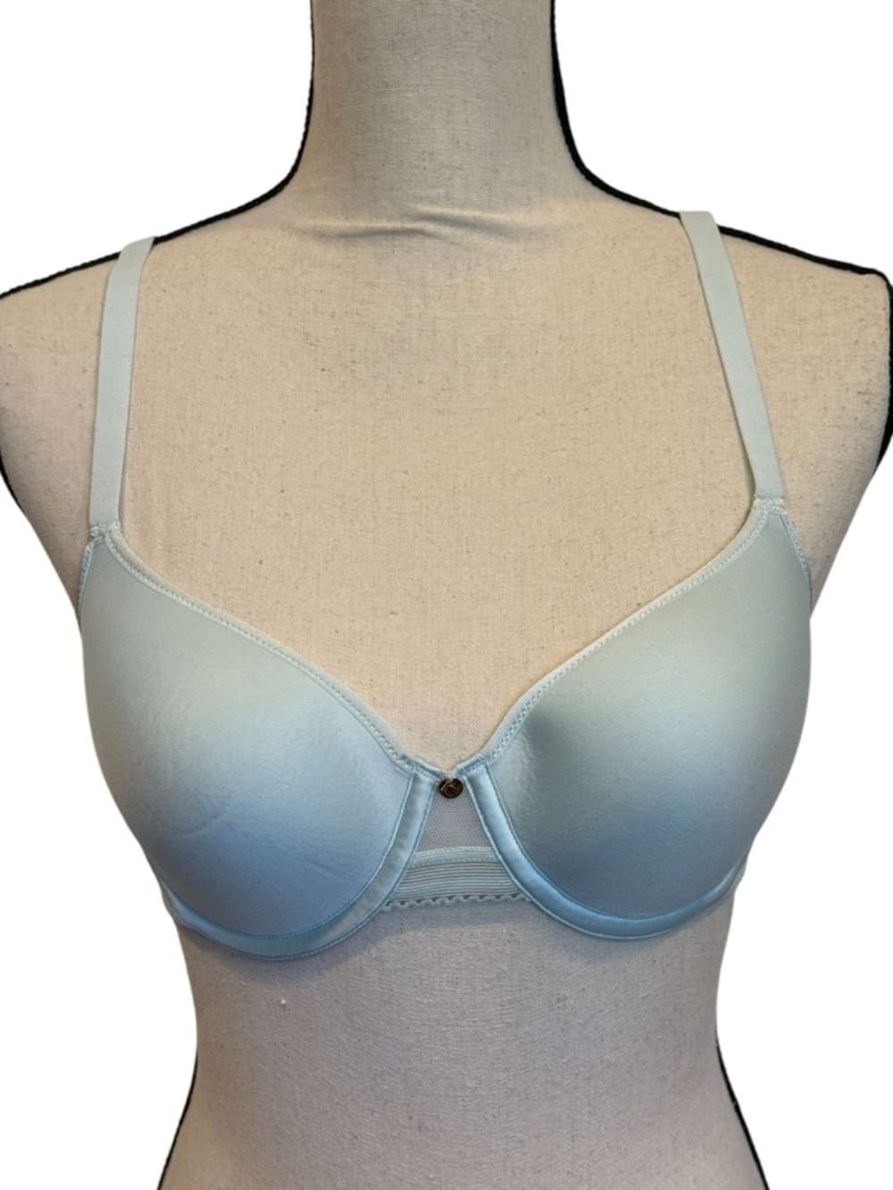 Chantelle C Jolie Comfort Convertible T-Shirt Bra Peppermint Blue Green NWT 32D